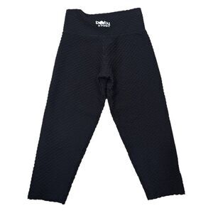 Booty by Brabant‎ Crop Leggings Women's Black Croc - One Size